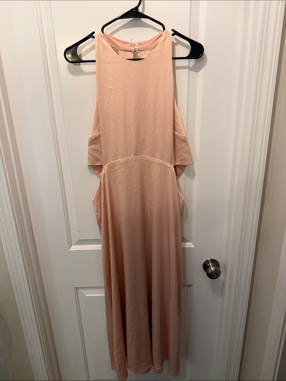Express Sleeveless Midi Dress in Light Blush